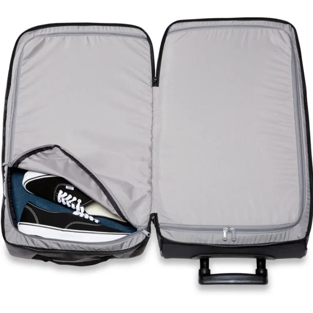 Dakine Split Roller EQ 75L Rolling Gear Bag Black Wheeled Luggage/Suitcase EUC